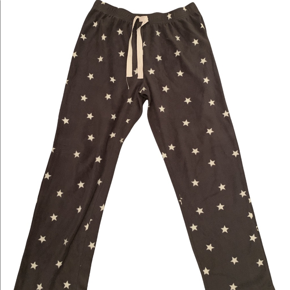 Grey, Star printed Pajama Pants